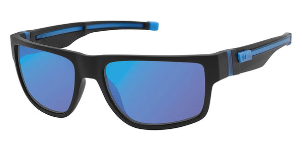 Matte Black / Navy Flash Polarized / 59-18-140