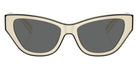 Tory Burch TY7206U 198887 54 - Ivory/Black / Dark Gray