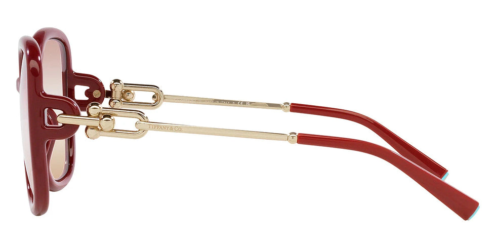 TIFFANY TF4202U 8380EL 57 - Solid Burgundy / Gradient Pink Gradient Brown