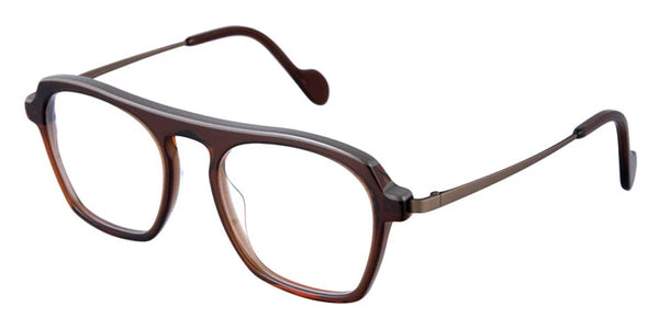 Transparent Russet Brown and Solid Taupe Eyebrow/Matte Beige / 52-20