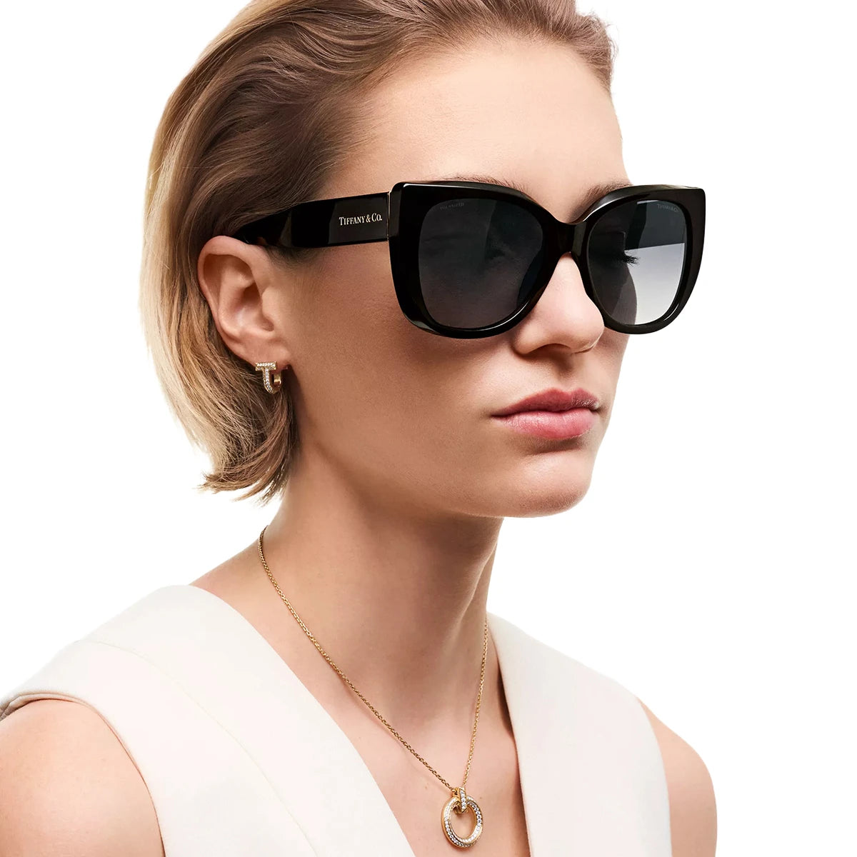 TIFFANY TF4229 8001T3 55 - Black / Polarized Gray Gradient