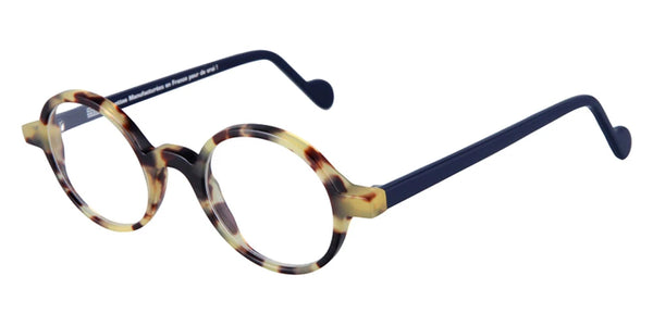 Tortoiseshell/Solid Navy Blue / 46-22