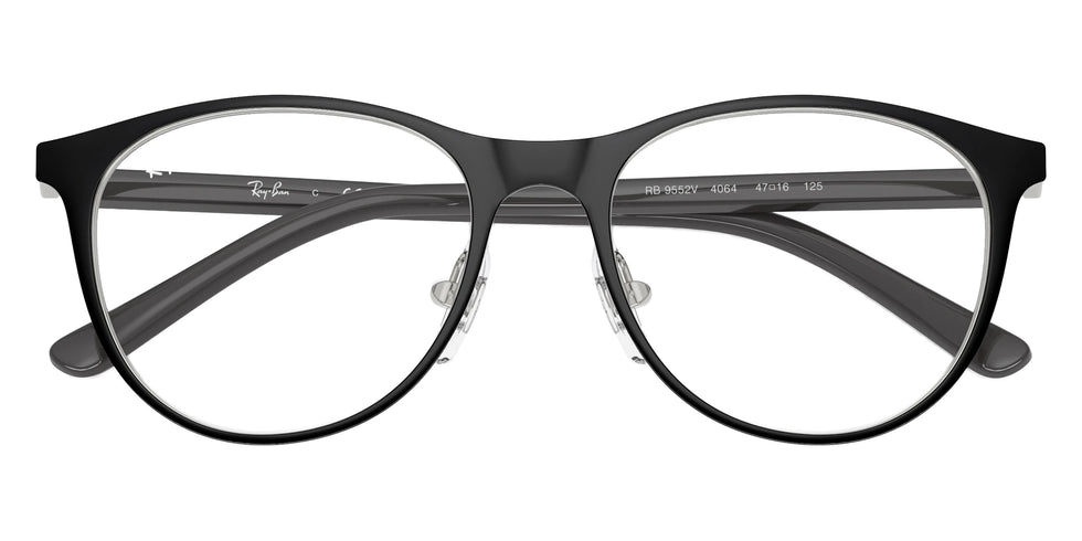 Ray-Ban RY9552V 4064 45 - Black on Silver