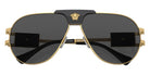 VERSACE VE2252 100287 63 - Gold / Dark Gray 100287
