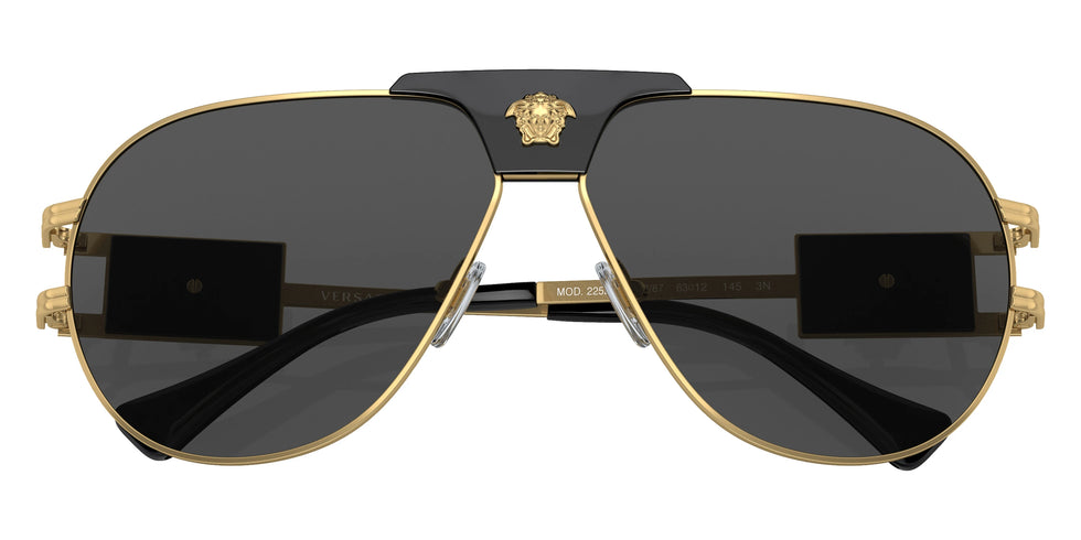 VERSACE VE2252 100287 63 - Gold / Dark Gray 100287