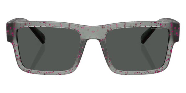 Matte Transparent Gray/Pink Splatter / Dark Gray / 54-19-145
