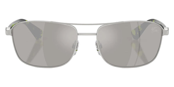 Silver/Green Havana / Light Gray Mirrored Silver / 60-17-140