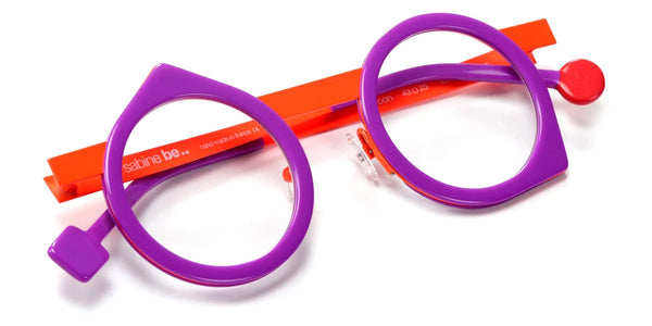 Shiny Violine/Neon Orange Satin / 43-25-145