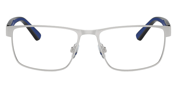 Semishiny Silver/Shiny Black and Royal Blue Rubber / 54-17-145