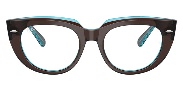 Brown on Transparent Blue / 48-19-145