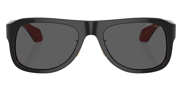 Black/Red Inside / Dark Gray / 54-19-140