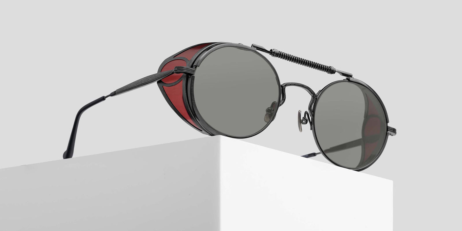 Matsuda 2809H-V2 52 - Brushed Ruthenium-Bordeaux / Gray #id:2809hv2brushedrutheniumbordeauxgrey52_s:102105