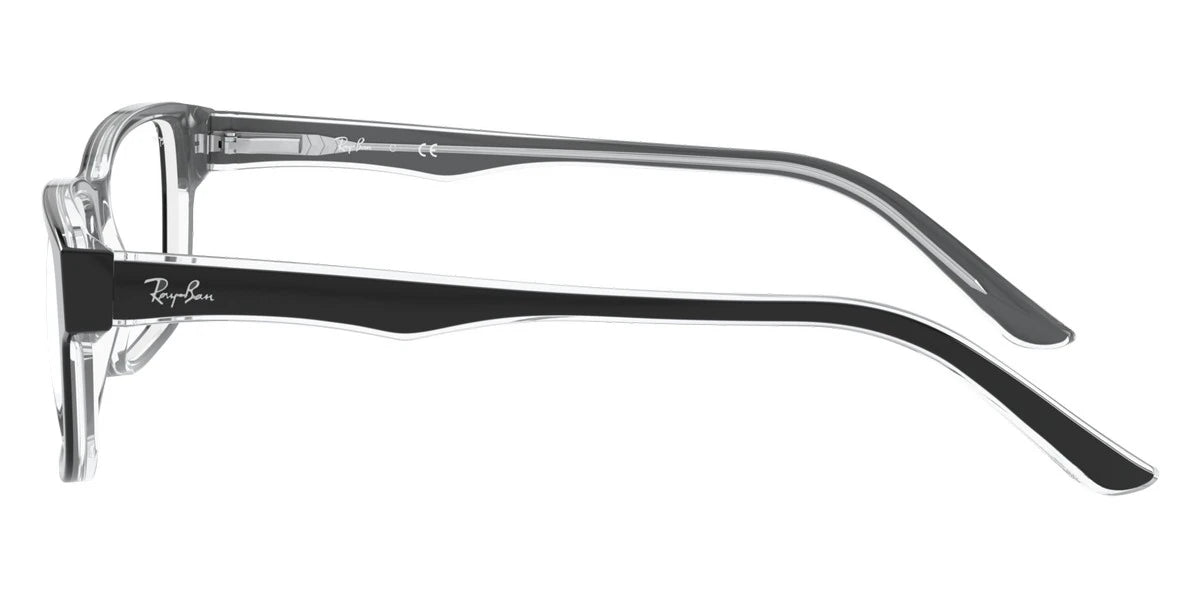 Ray-Ban RX5245 2034 54 - Black On Transparent