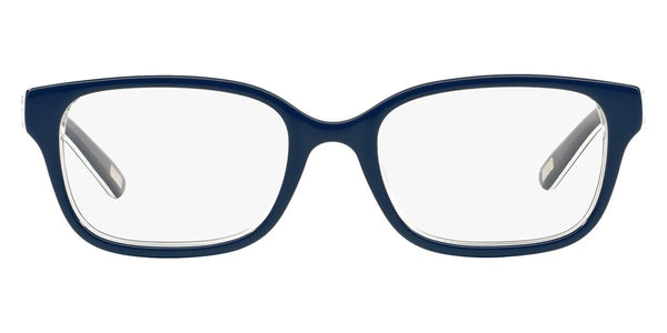 Navy Blue on White/Crystal / 46-15-125