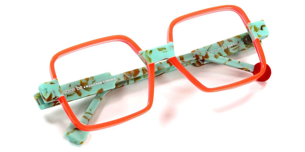 Shiny Miami Neon Orange/Matte Marbled Turquoise / 57-17-145