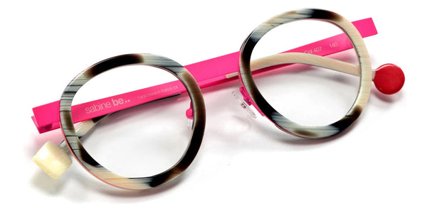 Shiny Horn/Neon Pink Satin / 47-23-140