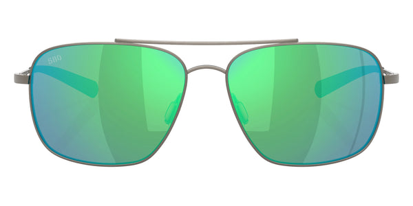 Brushed Gunmetal / Green Mirrored Polarized / 59-15-138