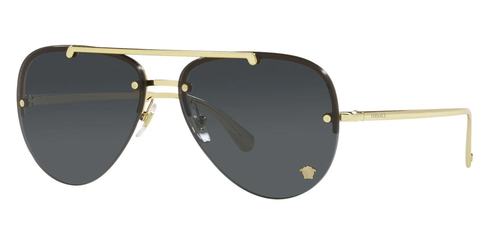 VERSACE VE2231 100287 60 - Gold / Dark Gray