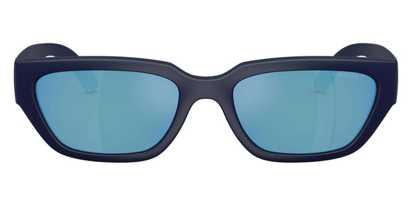 Matte Dark Blue / Dark Gray Mirrored Water Polarized / 55-18-140