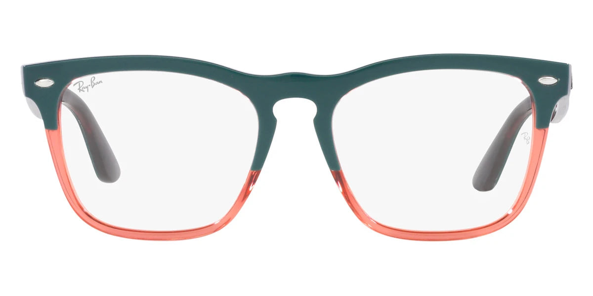 Ray-Ban RX4487VF 8194 54 - Dark Green on Transparent Light Red