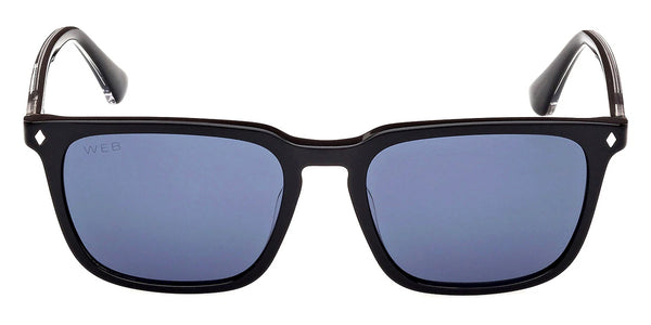 Shiny Black/Crystal / Blue / 54-18-145