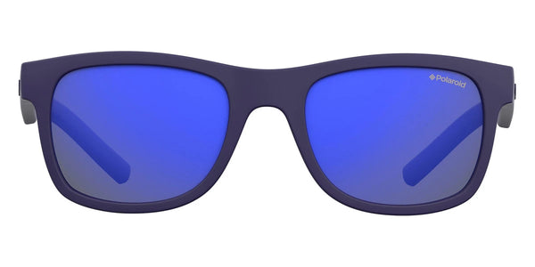 Rubber Blue / Gray Blue Mirrored Polarized / 46-18-124