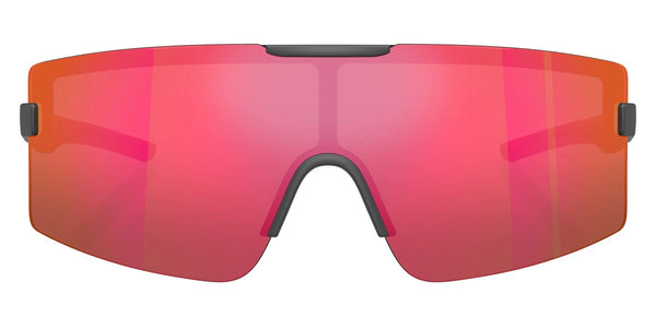 Matte Dark Gray / Mirrored Red / 143-0-125