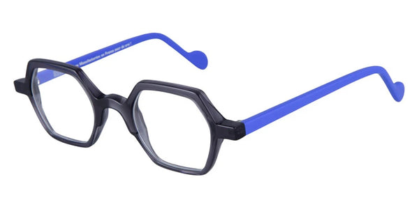 Transparent Graphite/Solid Fluo Electric Blue / 45-24