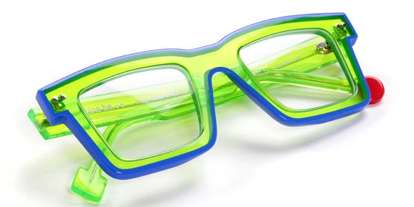 Shiny Translucent Fluo Green/Shiny Klein Blue / 47-24-145