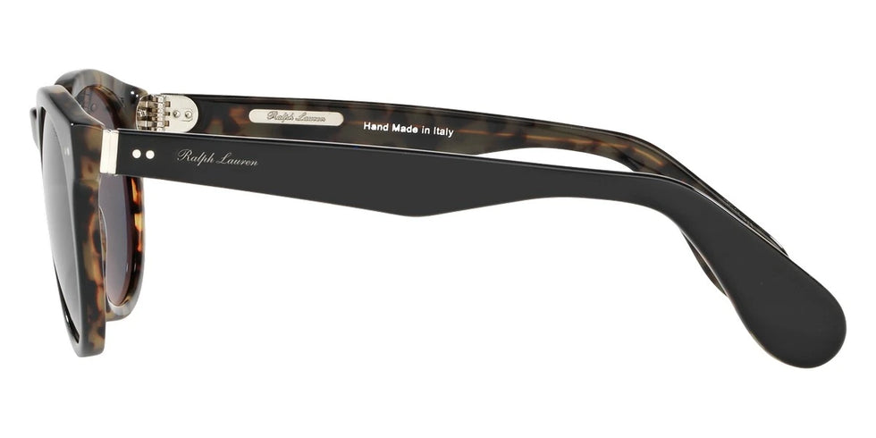 RALPH LAUREN RL8146P 5613R5 49 - Shiny Black on Spotty Havana / Gray/Blue