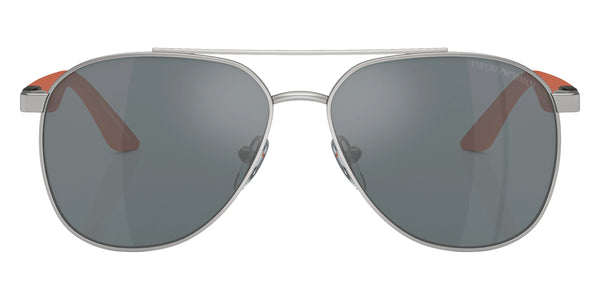 Matte Silver / Gray Mirrored Black / 53-13-130