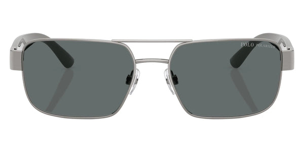 Brushed Gunmetal/Shiny Light Gray/Dark Gray / Polarized Dark Gray / 58-17-145