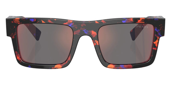 Abstract Orange / Dark Gray Mirrored Blue/Red / 52-21-145