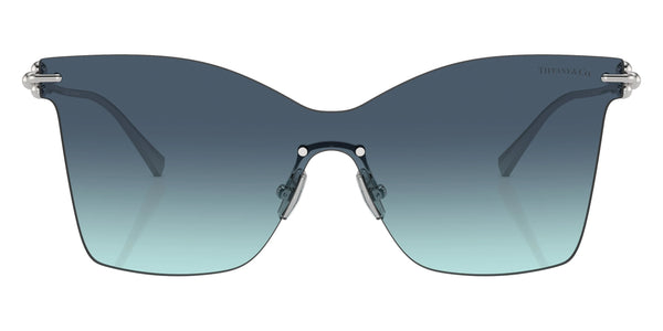 Silver Gold Plated / Azure Gradient Blue / 143-0-140