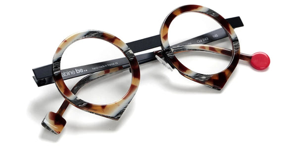 Shiny Vintage Tortoise/Satin Shiny Navy Blue / 43-25-145