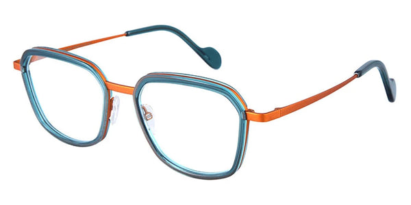 Transparent Teal/Mat Yellow / 54-20