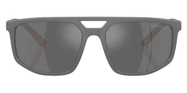 Matte Gray/Rubber Beige / Gray Mirrored Silver / 58-18-145