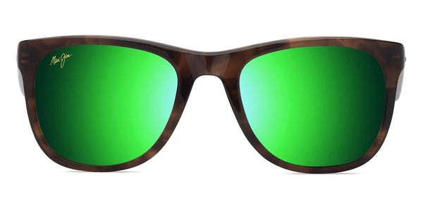 Shiny Melange Brown Classic Havana / MAUI Green® / 53-20-145