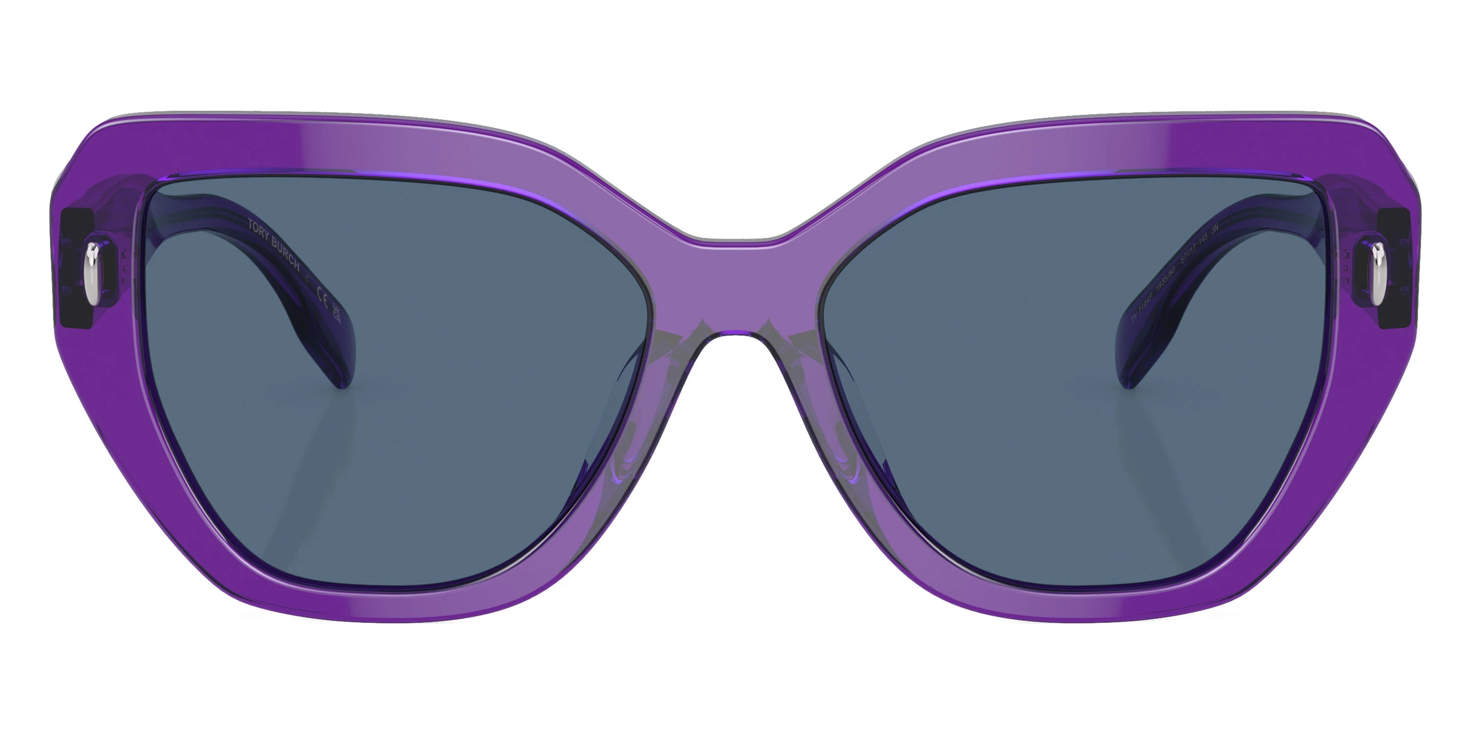 Tory Burch TY7194F 193580 57 - Transparent Purple / Dark Blue