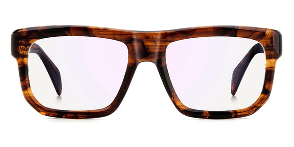 Brown Horn / Blue Mirrored / 54-18-140