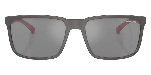 Matte Gray/Red / Gray Mirrored Silver / 58-17-140