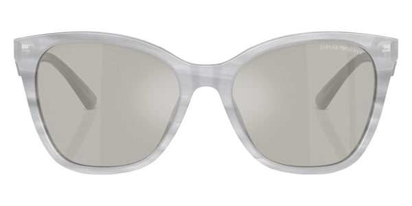 Shiny Striped Gray/Shiny Opaline Gray / Light Gray Flash Silver Mirrored / 56-18-140