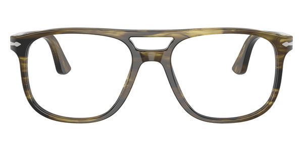 Striped Black and Olive Green / 52-18-145