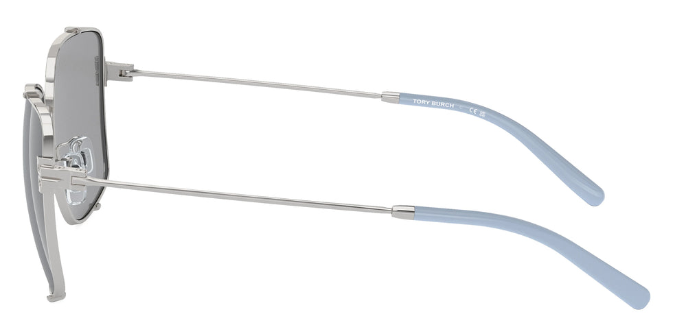 Tory Burch TY6104 316172 56 - Silver / Light Blue Mirrored