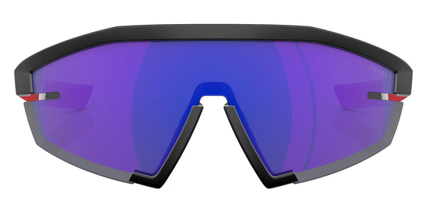 Matte Black / Dark Blue Mirrored Violet / 144-0-125