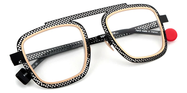 Glossy Black Perforated/Polished Rose Gold / 52-24-150
