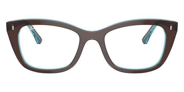 Brown on Transparent Blue / 50-19-140