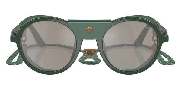 Shiny Green / Light Gray Mirrored Silver / 52-22-145