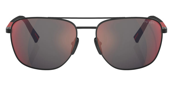 Rubbered Black / Dark Gray Mirrored Blue/Red / 60-17-145