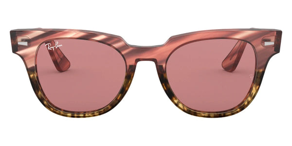 Pink Gradient Beige Striped / Violet Photochromic Mirrored Gold / 50-20-150